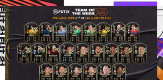 FIFA21 每周最佳阵容totw19