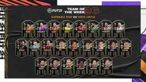 FIFA21 每周最佳阵容 TOTW26