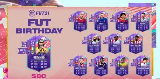 FIFA21 生日热尔维尼奥SBC作业