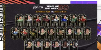 FIFA21 每周最佳阵容 TOTW30